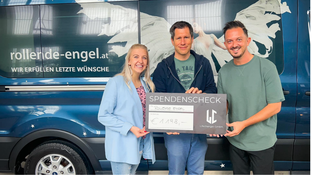 Spendenübergabe – Rollende Engel